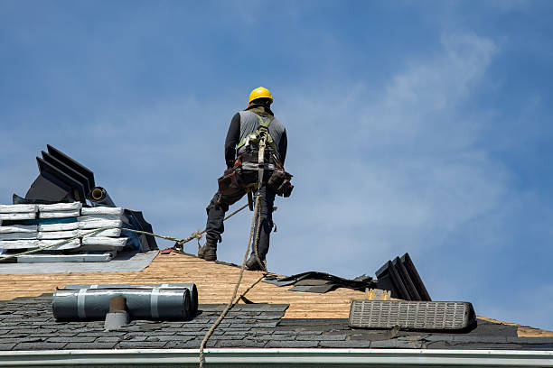 Professional Gutter Installation technician working in Crowheart, WY